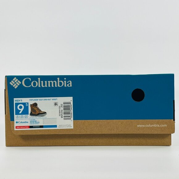 Columbia Portlander Boot Omni-Heat Infinity 'Dark Brown' BM5256-202 Multi Size - Picture 9 of 10